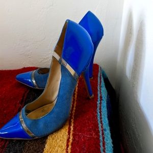 Fun blue heels